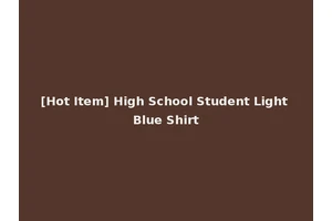 [Hot Item] High School Student Light Blue Shirt