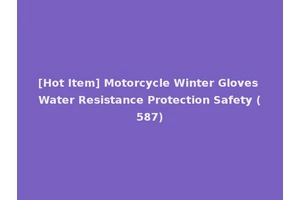 [Hot Item] Motorcycle Winter Gloves Water Resistance Protection Safety (587)