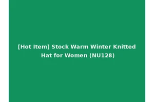 [Hot Item] Stock Warm Winter Knitted Hat for Women (NU128)