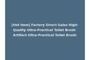 [Hot Item] Factory Direct Sales High-Quality Ultra-Practical Toilet Brush Artifact Ultra-Practical Toilet Brush