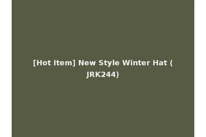 [Hot Item] New Style Winter Hat (JRK244)