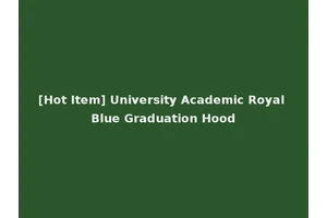 [Hot Item] University Academic Royal Blue Graduation Hood