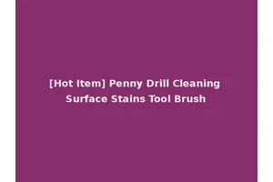 [Hot Item] Penny Drill Cleaning Surface Stains Tool Brush