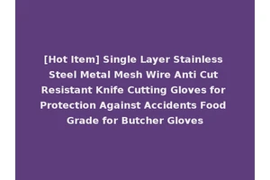[Hot Item] Single Layer Stainless Steel Metal Mesh Wire Anti Cut Resistant Knife Cutting Gloves for Protection Against Accidents Food Grade for Butcher Gloves