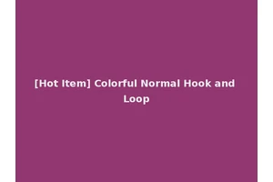 [Hot Item] Colorful Normal Hook and Loop