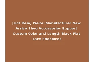 [Hot Item] Weiou Manufacturer New Arrive Shoe Accessories Support Custom Color and Length Black Flat Lace Shoelaces