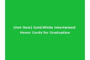 [Hot Item] Gold/White Intertwined Honor Cords for Graduation