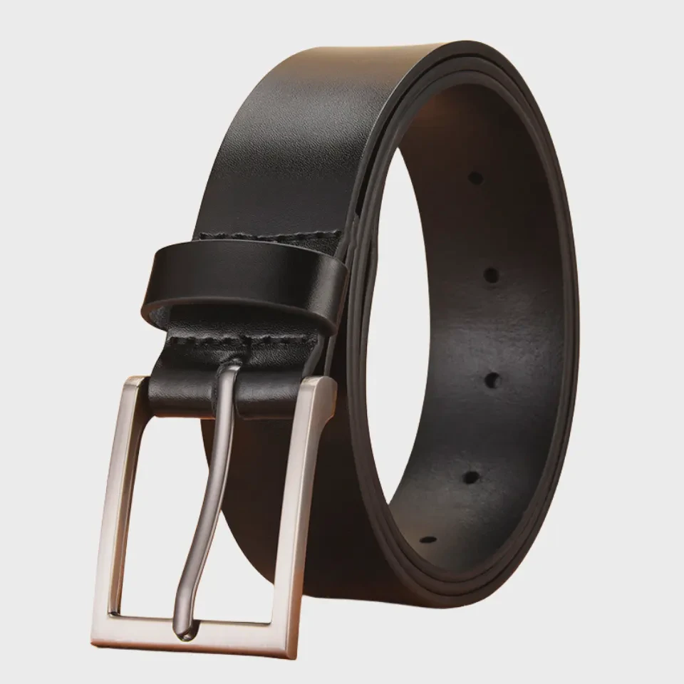 Custom 3.8 CM Men's Classic Style Full Grain Leather Belts Multi Colors Available Factory Direct New Design Leather Belt for Men