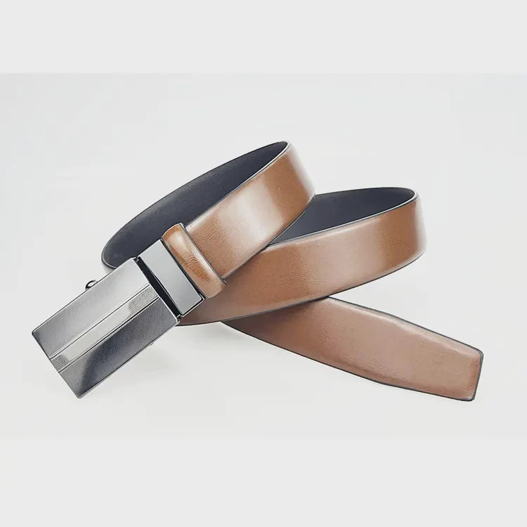 Hot Sale 100% Assured Quality Customized Design Color Available Alloy Automatic Buckle Lightweight Durable Leather Belts