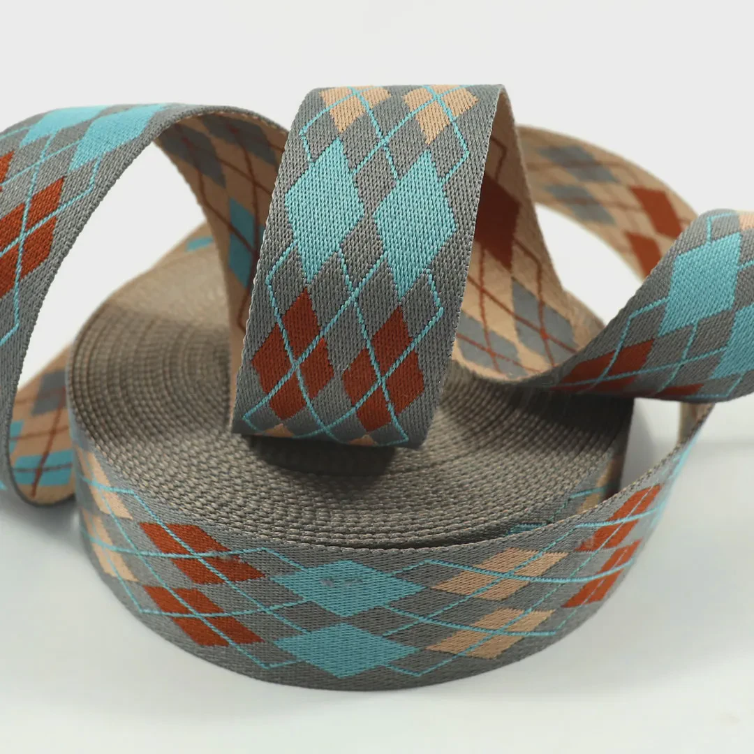 Italy Fashion Design High Quality 2 Inch 50MM Jacquard Webbing Belt New Arrival Bag & Shoes Shoulder Strap