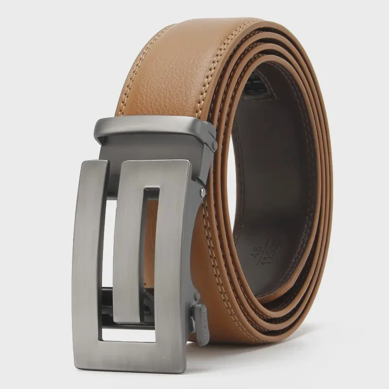 M357476BF Leather belt with alloy buckle for business, leisure, and formal occasions,comfortable, durable, and daily accessories