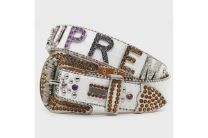 Customization Fashionable Renaissance BB Simon Men's Brand Studded Cowboy Rhinestone Waist Diamond Designer Dresses Beaded Belts