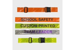 BSCIReflective PVC Belt for Running Cycling Walking Belt Adjustable PVC Reflective Waist Reflector Reflective Belt Band