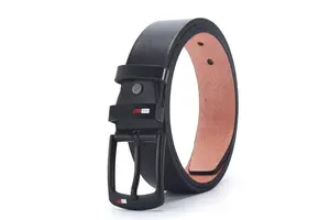 Luxury Brand Men's Slide Buckle Belt Synthetic Leather Belt for Men Pu Leather Belts Men