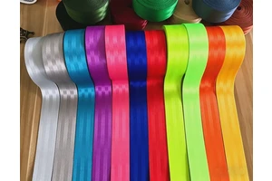 Amusement Seat Belt 4.8cm Five Twill High Strength Polyester Modified Car Color Webbing