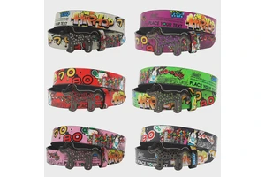 Belt Manufacturer Designed Rhinestone Buckle Smooth Snap Graffiti Print Casual Y2K Belt Versatile Euro-American Style PU Belt