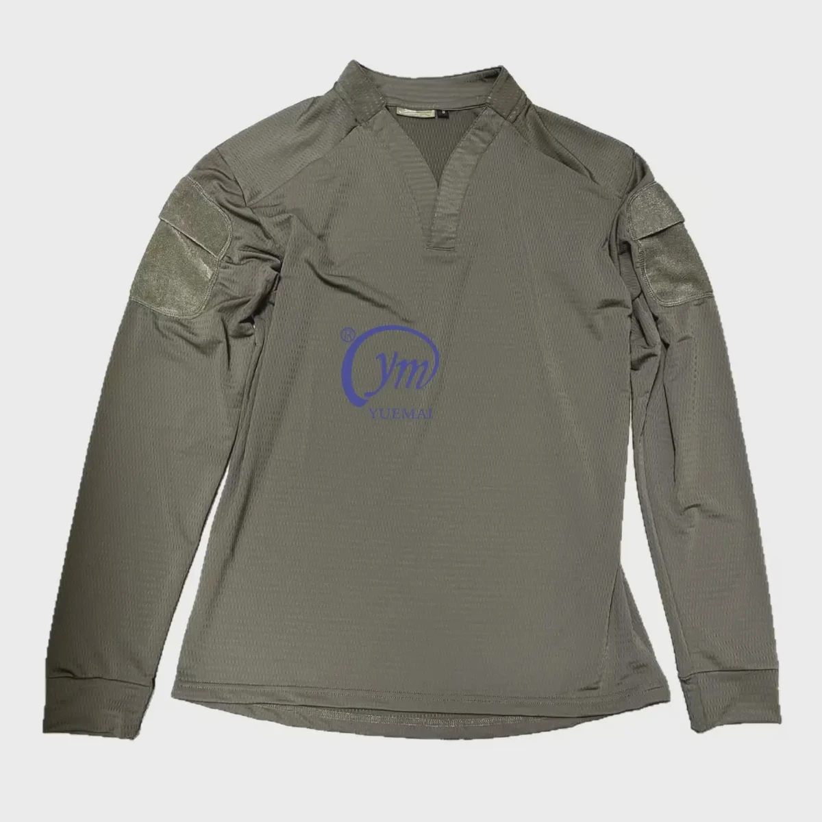 Hot Weather Custom Quick-Drying Camouflage Tactical Shirt for Men with Arm Patches