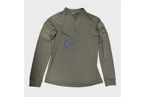 Hot Weather Custom Quick-Drying Camouflage Tactical Shirt for Men with Arm Patches