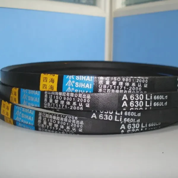 High Quality Anti-Wearing V Type Double Sided Timing Rubber Transmission Belts Type B C D E Z M O 8MM Black Industry Cutting
