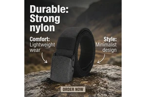 Wholesale Plastic Ceinture Homme Buckle Canvas Outdoor Tactical Nylon Belt Hunting Hiking Sports Belt for Men