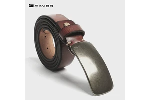 Famous Brand Copper Designer Belt Men Men's Casual Genuine Leather Belt High Quality Cowhide Retro Pin Buckle Belt for Jeans