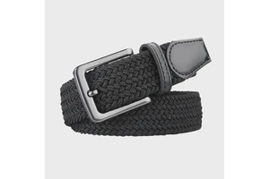 Custom Fashion Sport Fabric Belts Men's Stretch Woven Belt Golf Belts