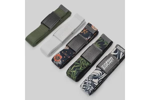Custom Elastic Woven Fabric Webbing Belt Adjustable Alloy Buckle Casual Golf Gear Featuring Printed Nylon Material