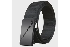 Paul Men's Nylon Belt with Alloy Automatic Buckle Outdoor Casual Sports Pants Belt 120cm Length Wholesale